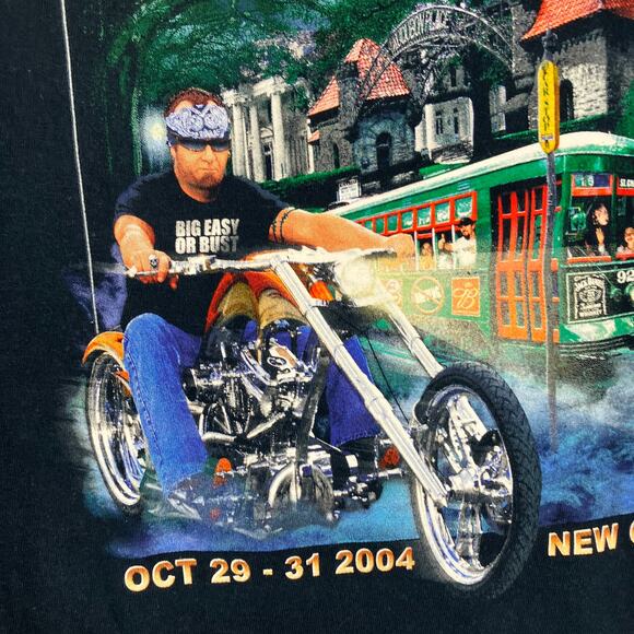 Steel Pony Express 2004 T-Shirt XL Black New Orleans Motorcycle Rally Jerzees - Picture 4 of 10